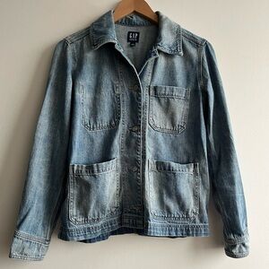 GAP Light Blue Denim Chore Jacket Women’s Size XS